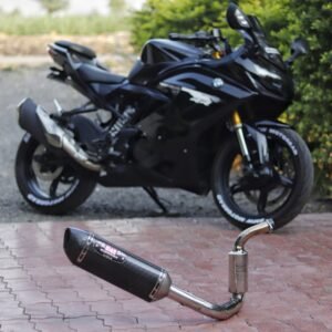 Full System R77 Pro Exhaust for TVS 310rr, BMW G310 (feature image)