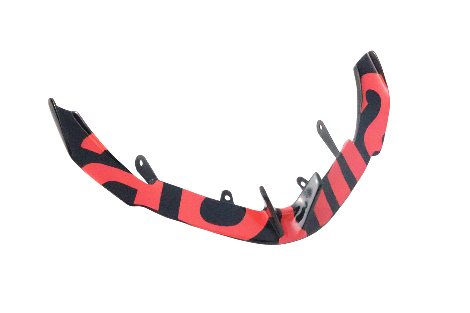 Piano Black and Red Sticker Winglet for Aprilia